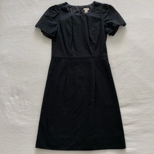 J.Crew black eyelet dress - size 00